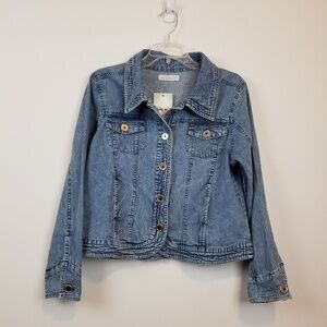 Nwt Keran Hart blue denim jacket size Medium